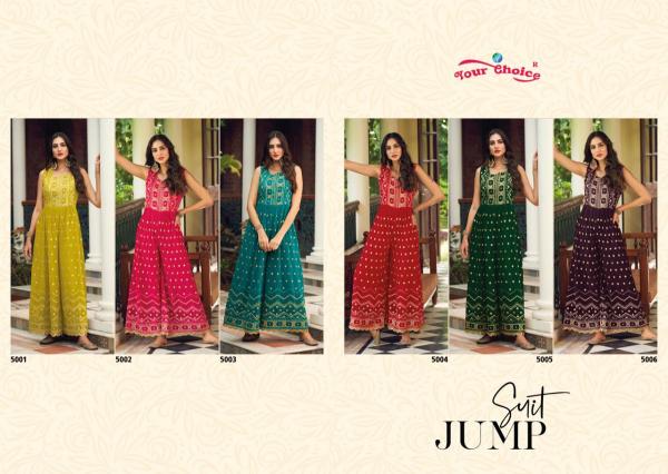 Your Choice Jump Suit Exclusive Georgette Designer Wear New Stylist Collection